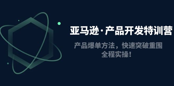 亚马逊·产品开发特训营：产品爆单方法，快速突破重围，全程实操！-云网创资源站