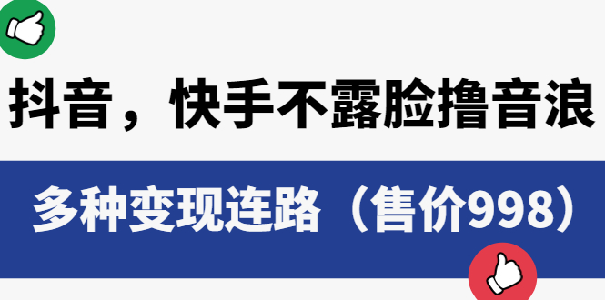 抖音，快手不露脸撸音浪项目，多种变现连路-云网创资源站