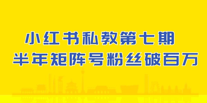 (10650期）小红书的-私人教练第七期，小红书的90天增粉18w，1周增粉过万 大半年矩阵账号粉丝们破百万-云网创资源站