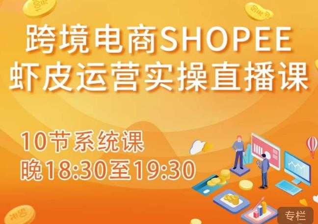 跨境电商Shopee虾皮运营实操直播课，从零开始学，入门到精通（10节系统课）-云网创资源站