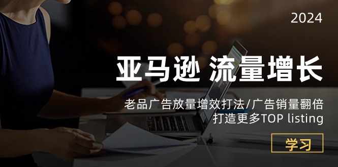 亚马逊平台流量增长-老品广告宣传放量上涨提质增效玩法/销售量翻番/打造更多TOPlisting-云网创资源站