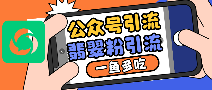 公众号低成本引流翡翠粉，高客单价，大力出奇迹一鱼多吃-云网创资源站